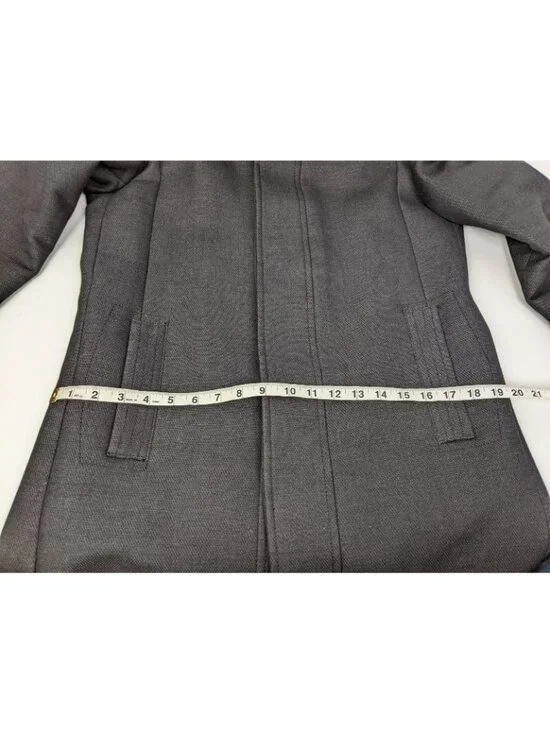 Zara Man Black Tag Black Overcoat Mens Size Large Luxury Winter Dress Coat - Picture 6 of 9